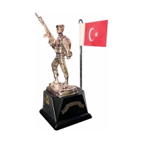 3D GM BAYRAKLI KOMANDO HEYKEL PLAKETLER