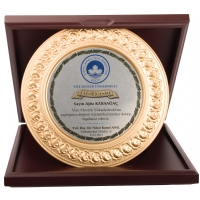 20X20 CM KADFE KUTULU ALTIN/GM TABAK PLAKETLER